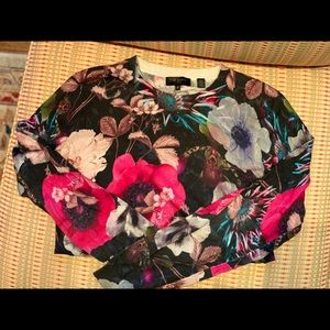 Ted Baker floral sweater size 3 (fits like US 4)